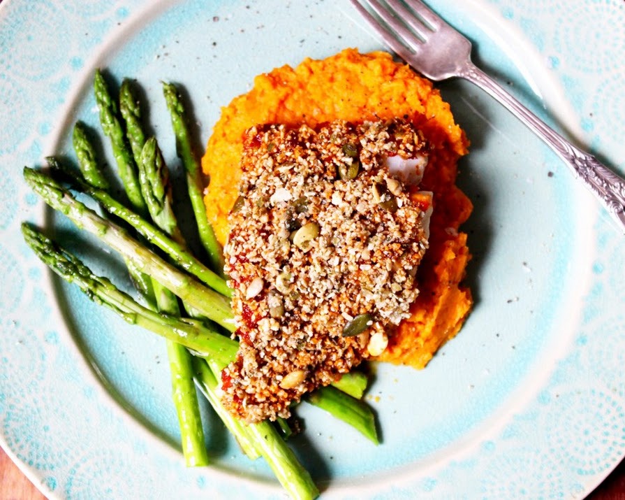 Little Green Spoon’s Sun-dried Tomato Seed Crusted Cod