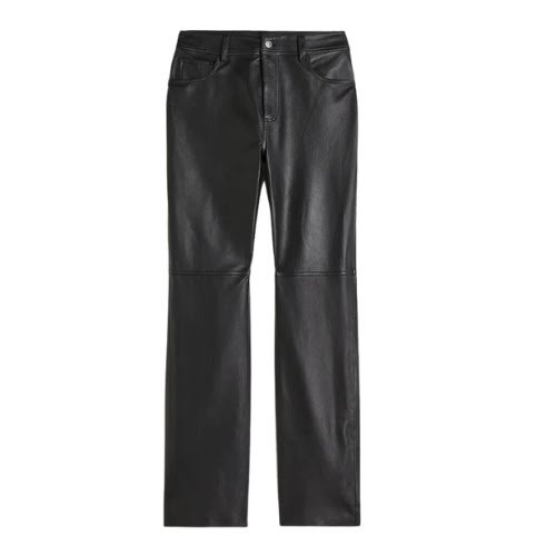 Straight Leather Trousers, €299