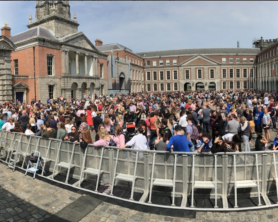 As crowds gather at Dublin Castle for the referendum result, social media is alight