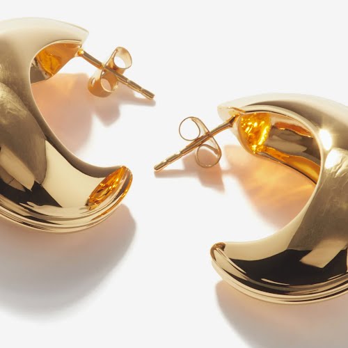 Missoma Ridged Gold-Plated Earrings, €130