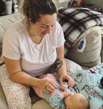 Rosemary Mac Cabe and her baby: Her birth plan did not go to plan