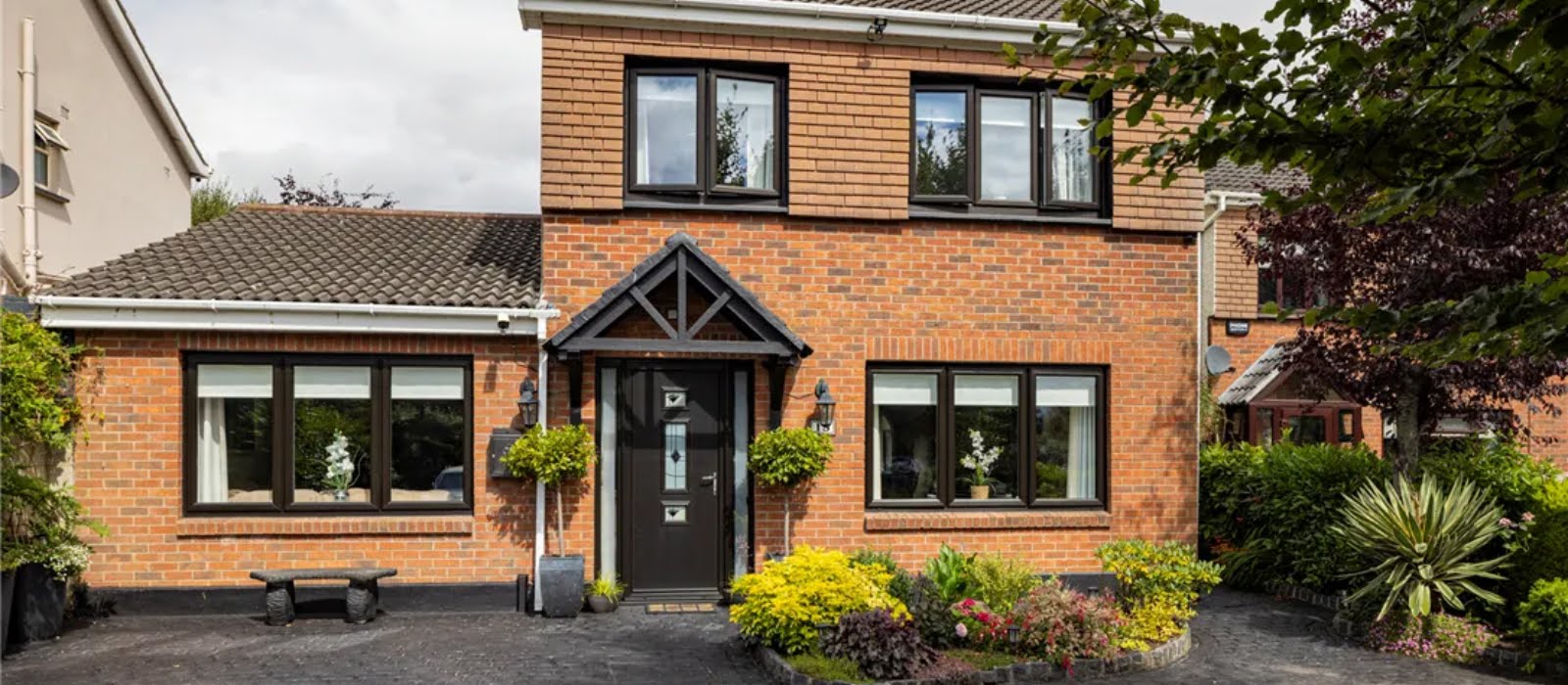 This modern four-bedroom red brick is on the market for €650,000