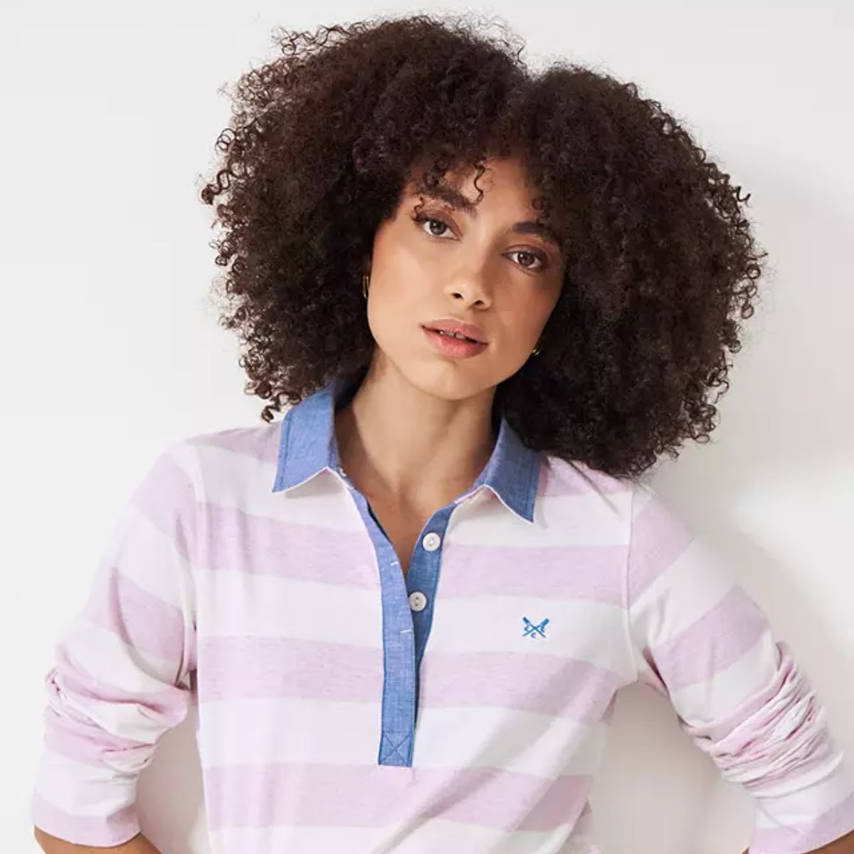 Crew Clothing Striped Cotton Rugby Top, £55, John Lewis