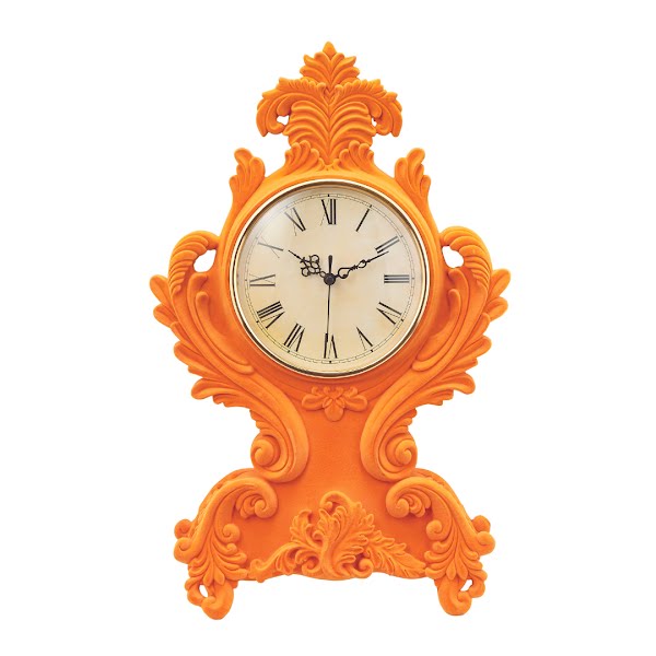 Orange Flocked Clock, €54.99