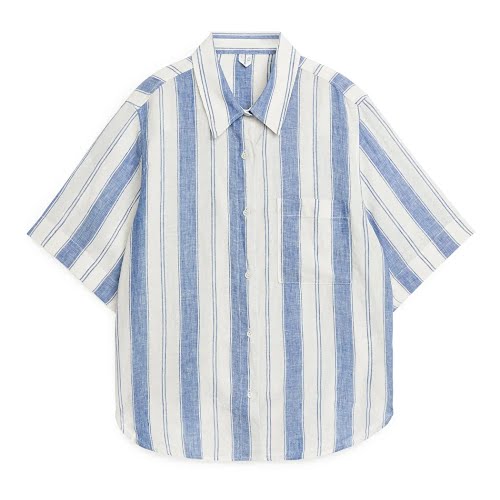 Short-Sleeved Linen Shirt, €49, Arket