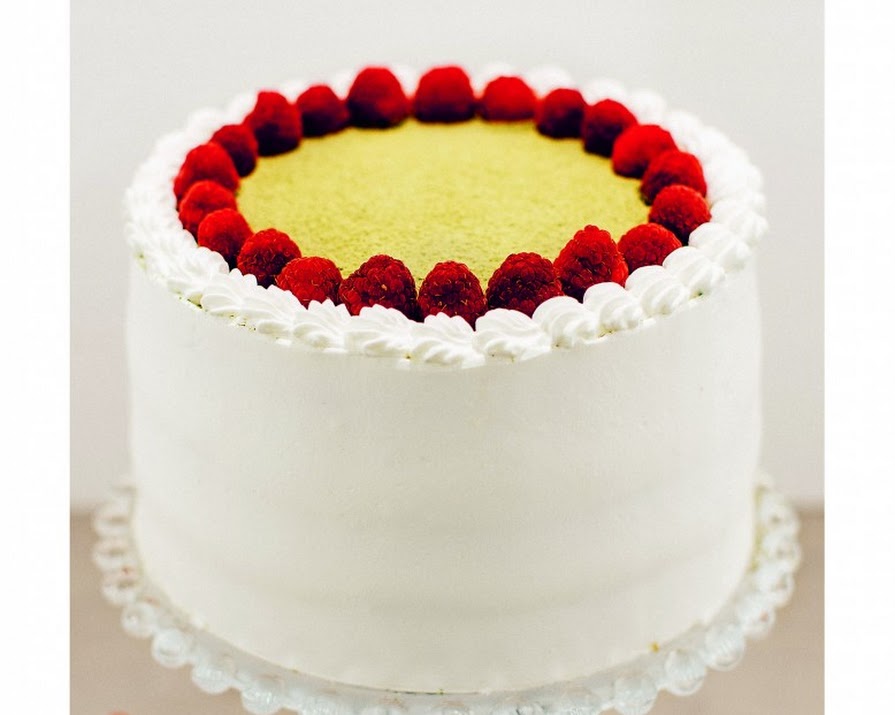 What to bake this weekend: Matcha and raspberry cake