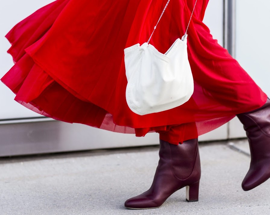 Forget black footwear, coloured boots are the thing for spring