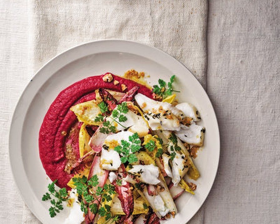 What to Cook: Belgian Endive & Smoked Cod Salad with Beets & Walnut Vinaigrette