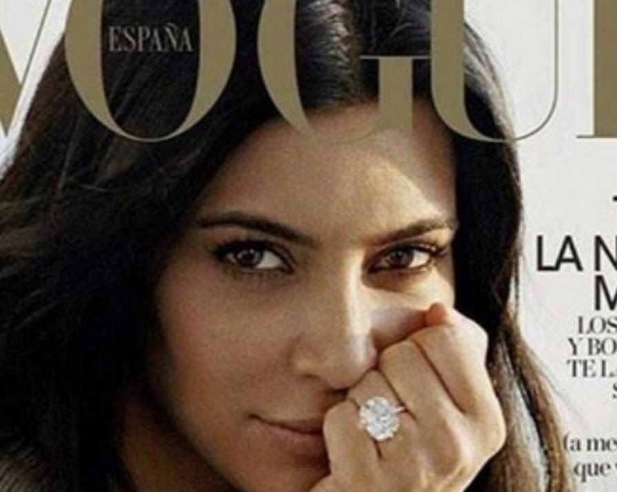 Kim Kardashian Appears Make-up Free On Vogue Cover