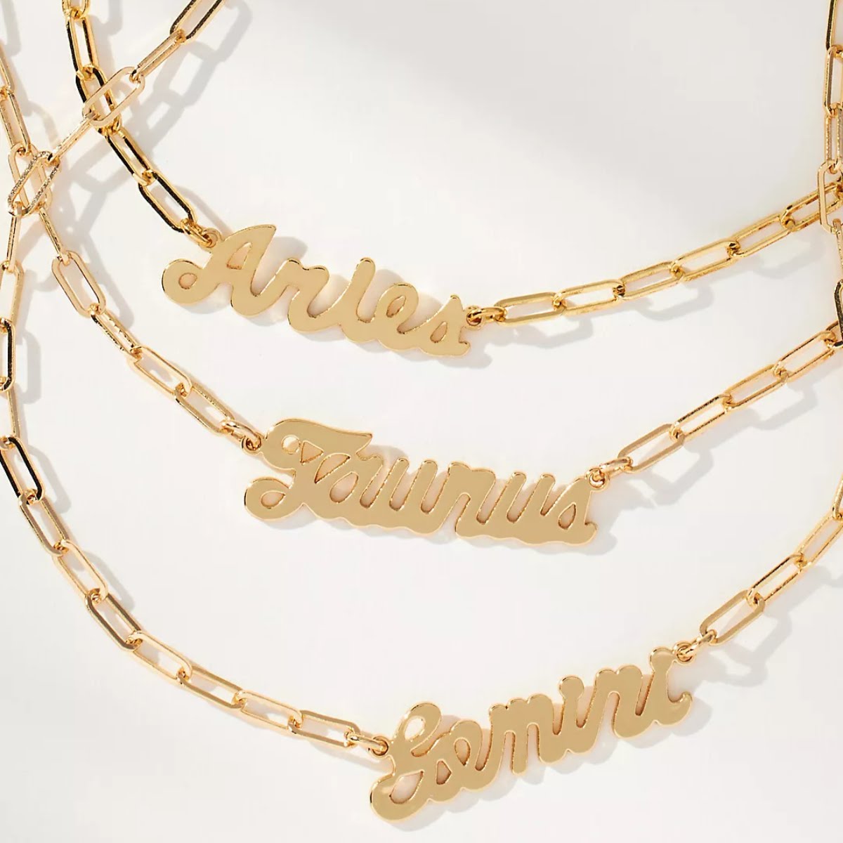 Anthropologie Gold-Plated Zodiac Necklace, €50