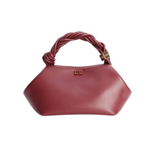 Ganni Burgundy Small Bou Bag, €395