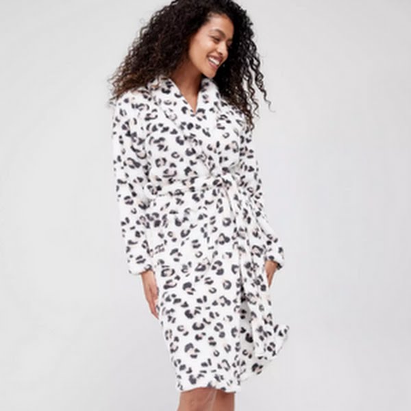 Leopard Print Dressing Gown, €16, Very