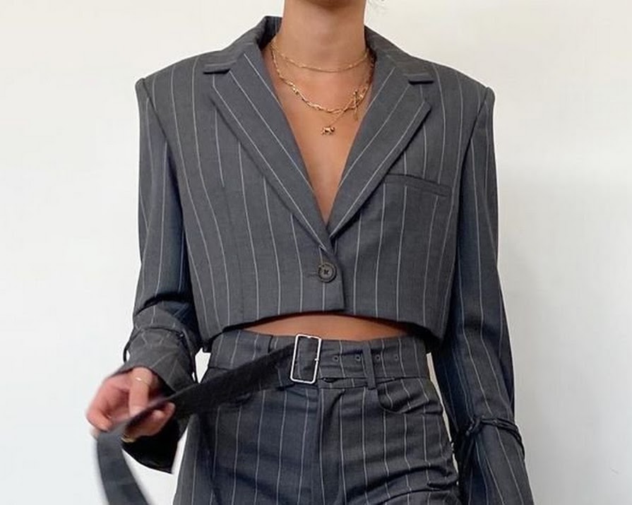 What to wear with cropped blazers