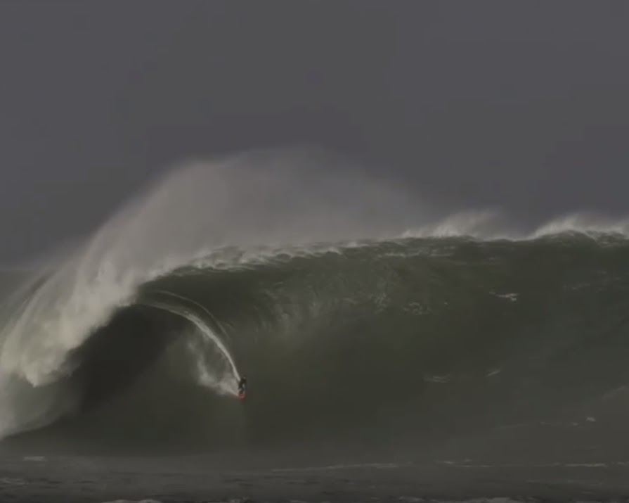 WATCH: Surfer catches incredible rare 18 metre wave off the Sligo coast
