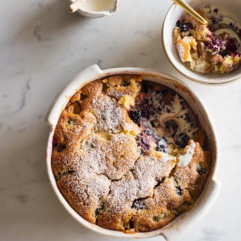 Sunday dessert: caramelised apple & blackberry Eve’s pudding