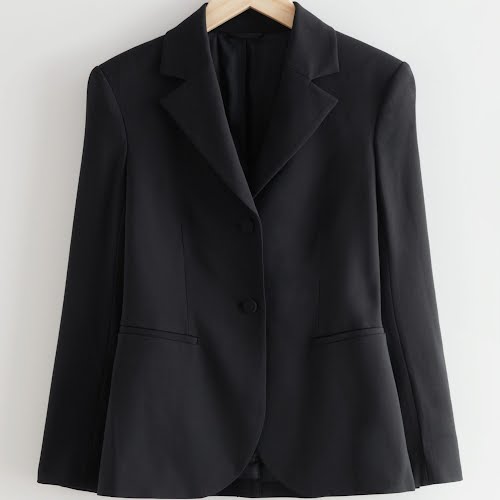 & Other Stories Tailored Padded Shoulder Blazer, €99