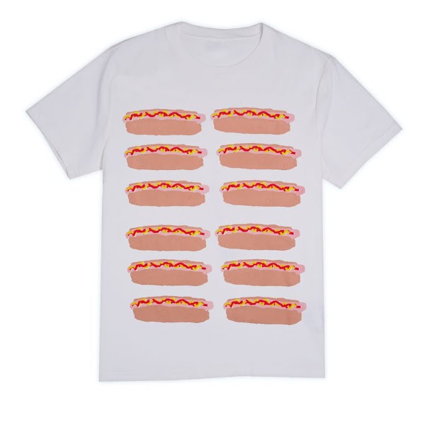 Hot dog tee, €56, Wolf and Badger
