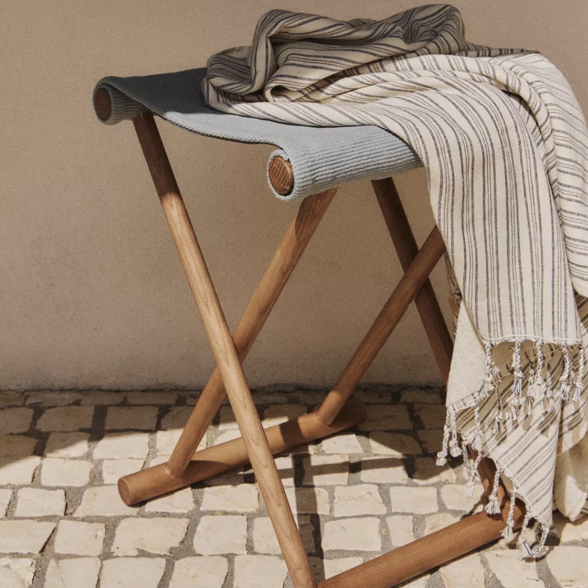 Ash folding stool, €79.99, Zara Home