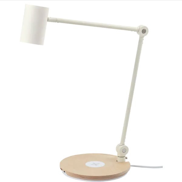 Riggad lamp with wireless charging, €70, Ikea