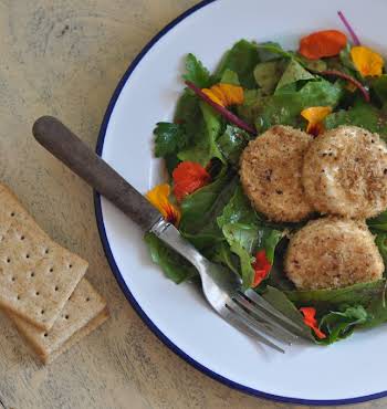 Lilly Higgins' baked goat's cheese salad with pomegranate molasses dressing