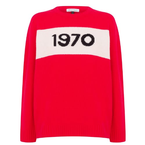 Bella Freud 1970-Intarsia Merino Crew-Neck Sweater, €442