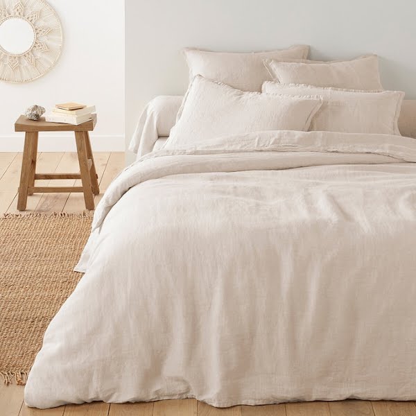 Washed Linen duvet cover, from €98.99, La Redoute