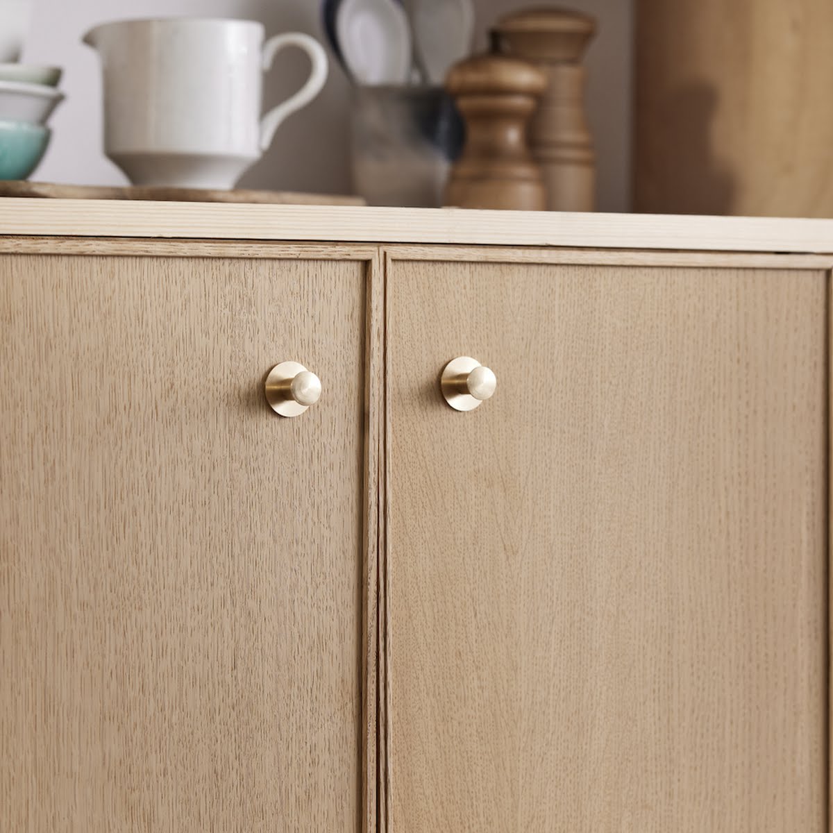 A natural wood finish in this Moebe kitchen