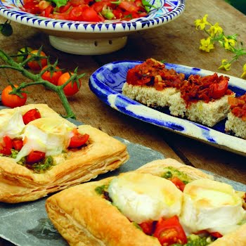 Supper Club: Tomato and goat’s cheese tarts