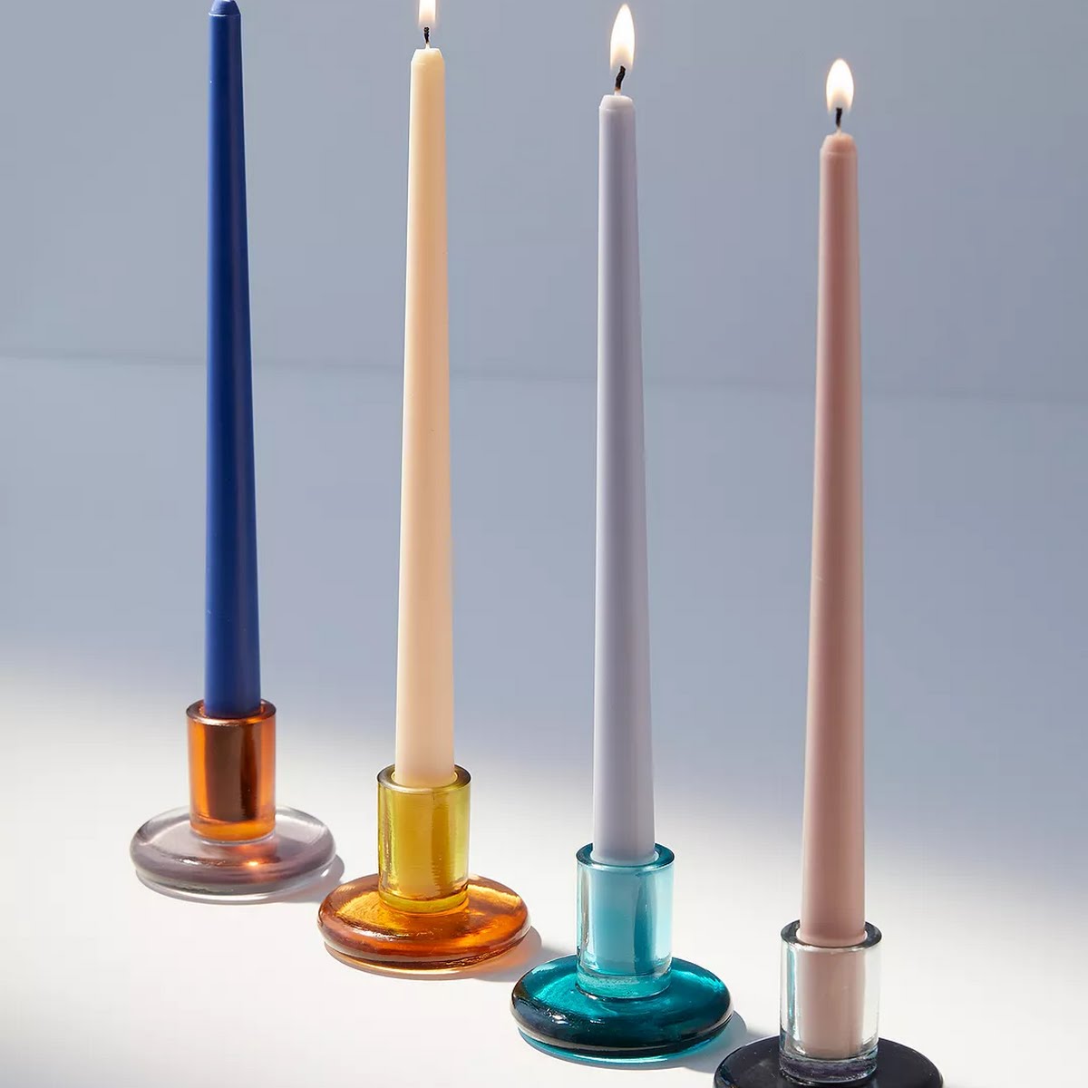 Urban Outfitters, Black Glass Anya Taper Candle Holder, €20