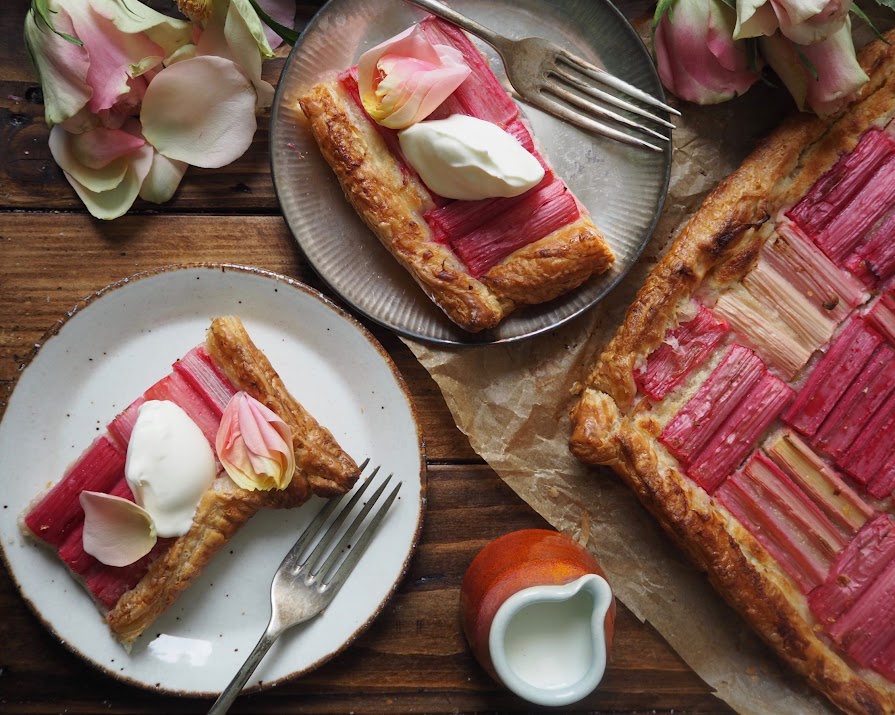 This rhubarb tart is the perfect springtime bake for a laid-back weekend