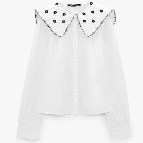 Zara Poplin Collar Shirt, €25.95