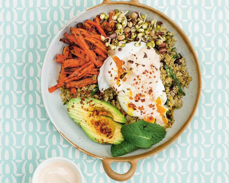 Start The Week On A High: Cumin Carrots & Egg Buddha Bowl