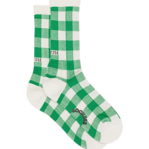 Socksss Pebble Beach Gingham-Jacquard Socks, €25