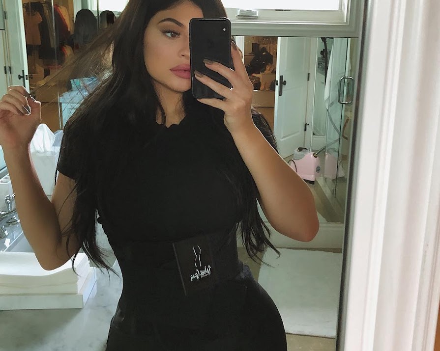 Sigh. New mum Kylie Jenner is promoting waist trainers
