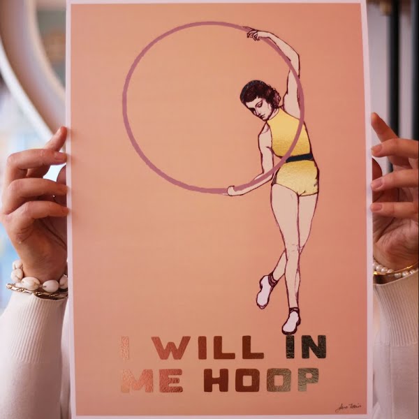I Will In Me Hoop print, €60